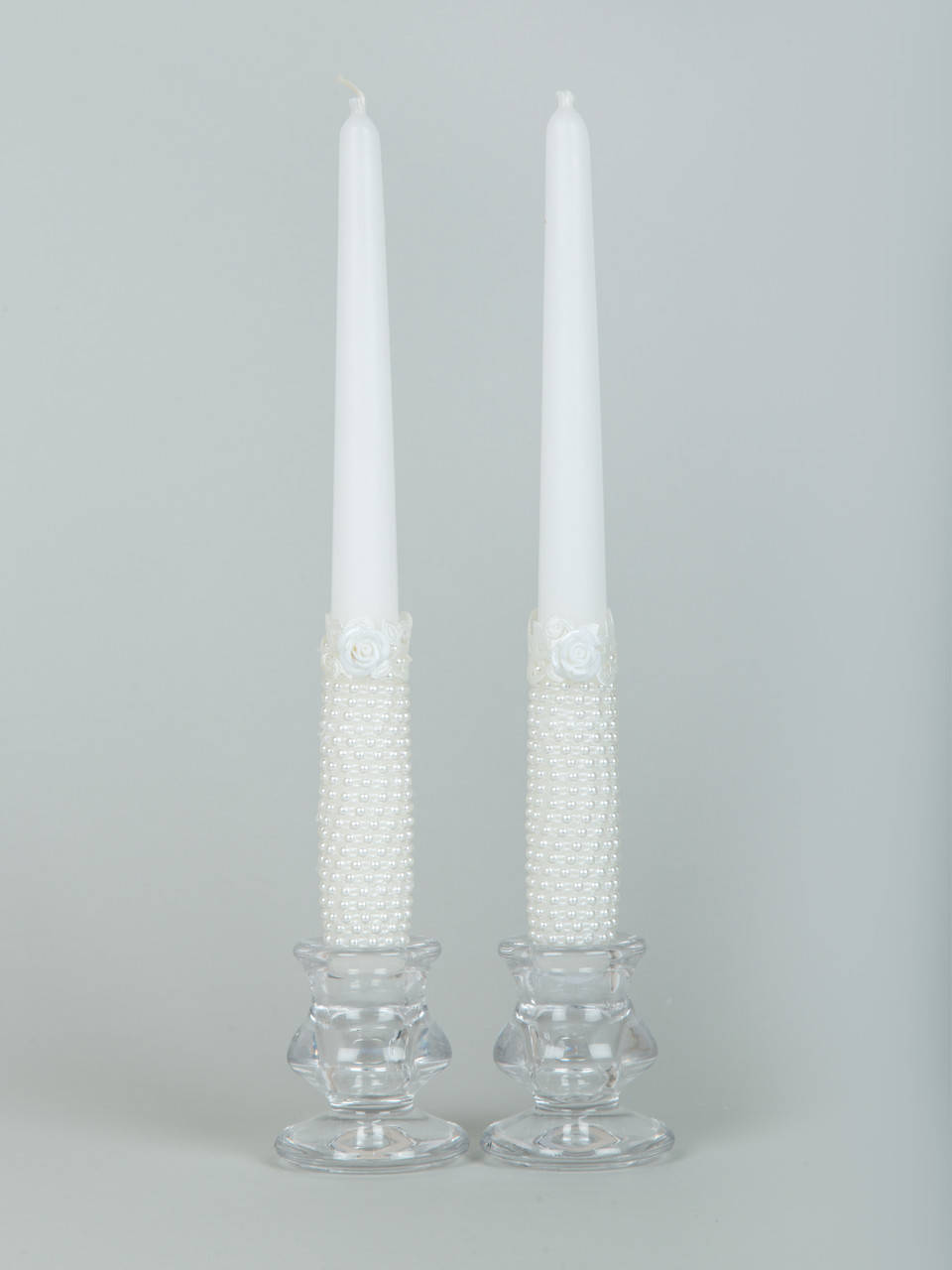 

Свечи венчальные с жемчугом