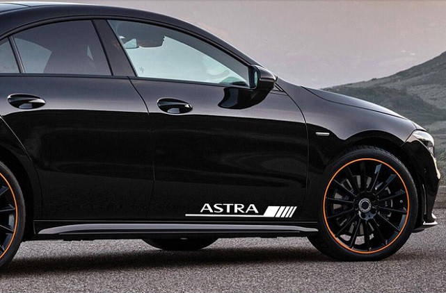 

Полосы на авто 3D TUNING STUDIO Опель Астра 600х60х0.060мм=2 штуки, Белый