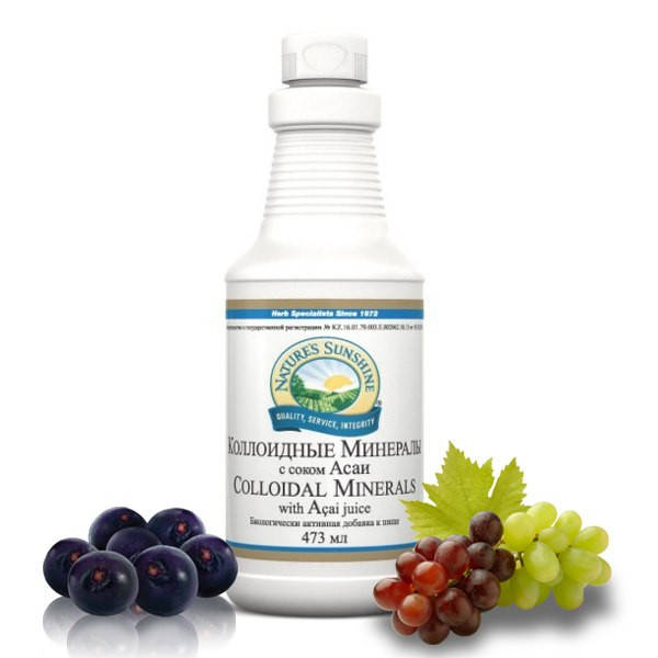 

Коллоидные минералы с соком Асаи Colloidal Minerals with Acai Juice