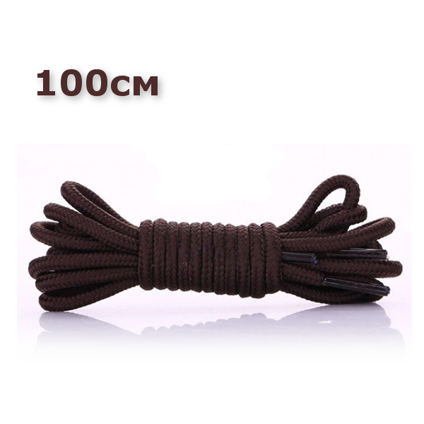 

Шнурки для обуви круглые KIWI 100 см темно-коричневые