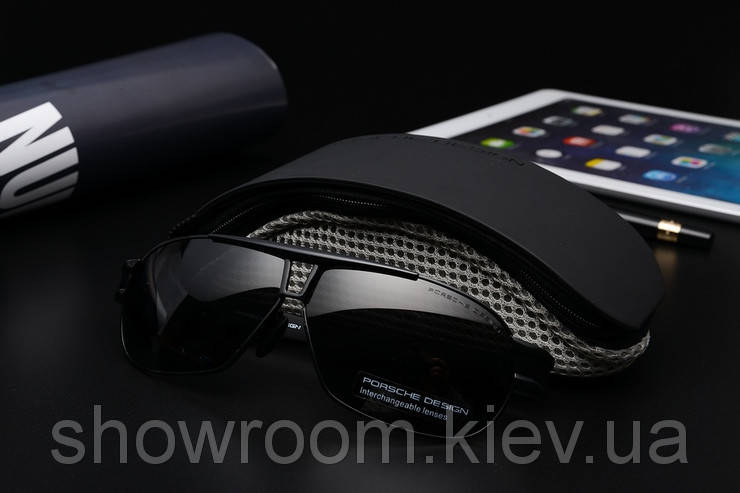 

Солнцезащитные очки в стиле Porsche Design c поляризацией (p8516) черная оправа