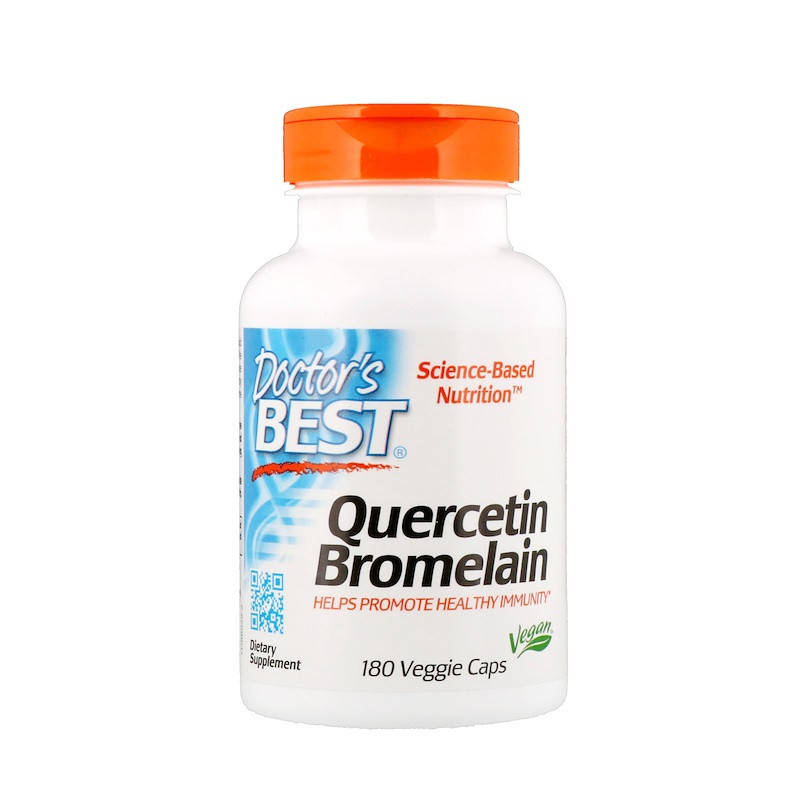

Кверцетин с бромелаином (Quercetin Bromelain) 180 капсул