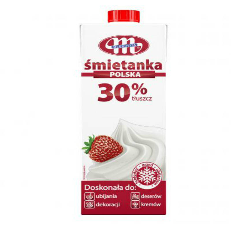 

Сливки 30% "Mlekovita" фасовка 1l