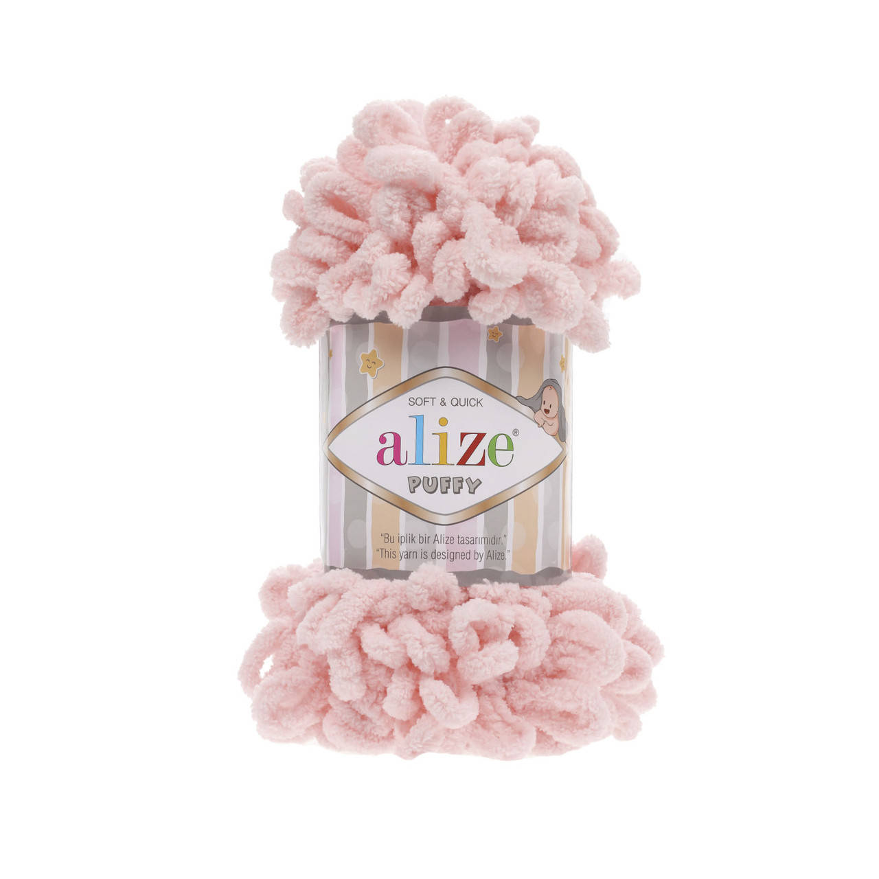 

Пряжа Alize Puffy 340 пудра