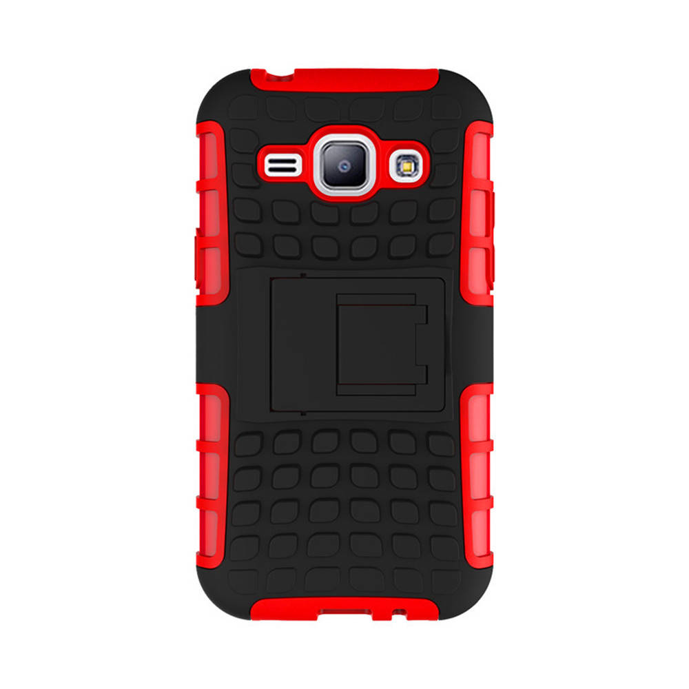 

PC + TPU чехол Armor для Samsung Galaxy J7 J700 (8 цветов) красный