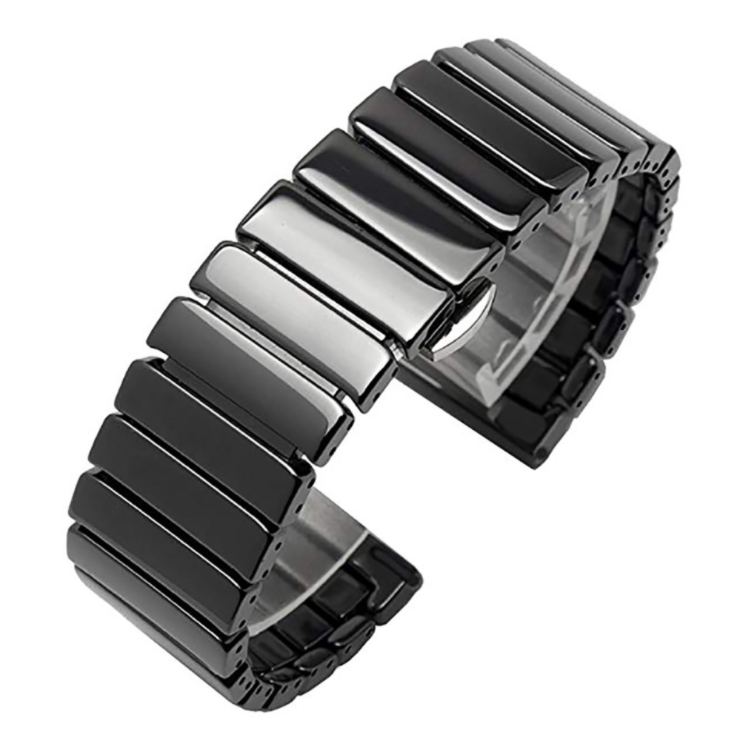 

Ремешок DK Ceramic Link Band для 20mm для Смарт-Часов Huawei, Samsung, Xiaomi (012672) (black)