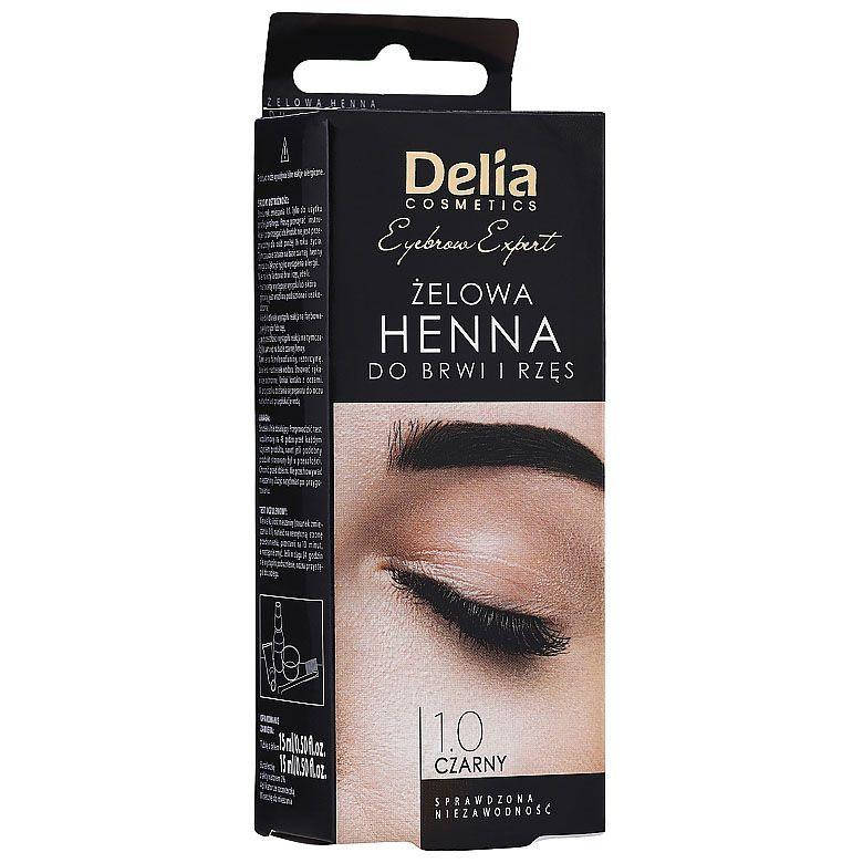 

Гель-краска для бровей и ресниц Delia 1.0 черная, 2x15мл