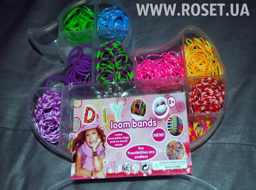 

Набор для Создания Браслетов из Резинок Loom Bands "Уточка" 550 шт.