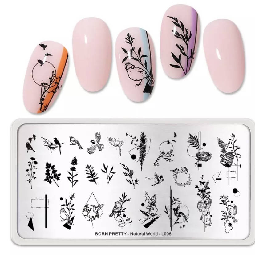 

Пластина для стемпинга Born pretty natural world l 005
