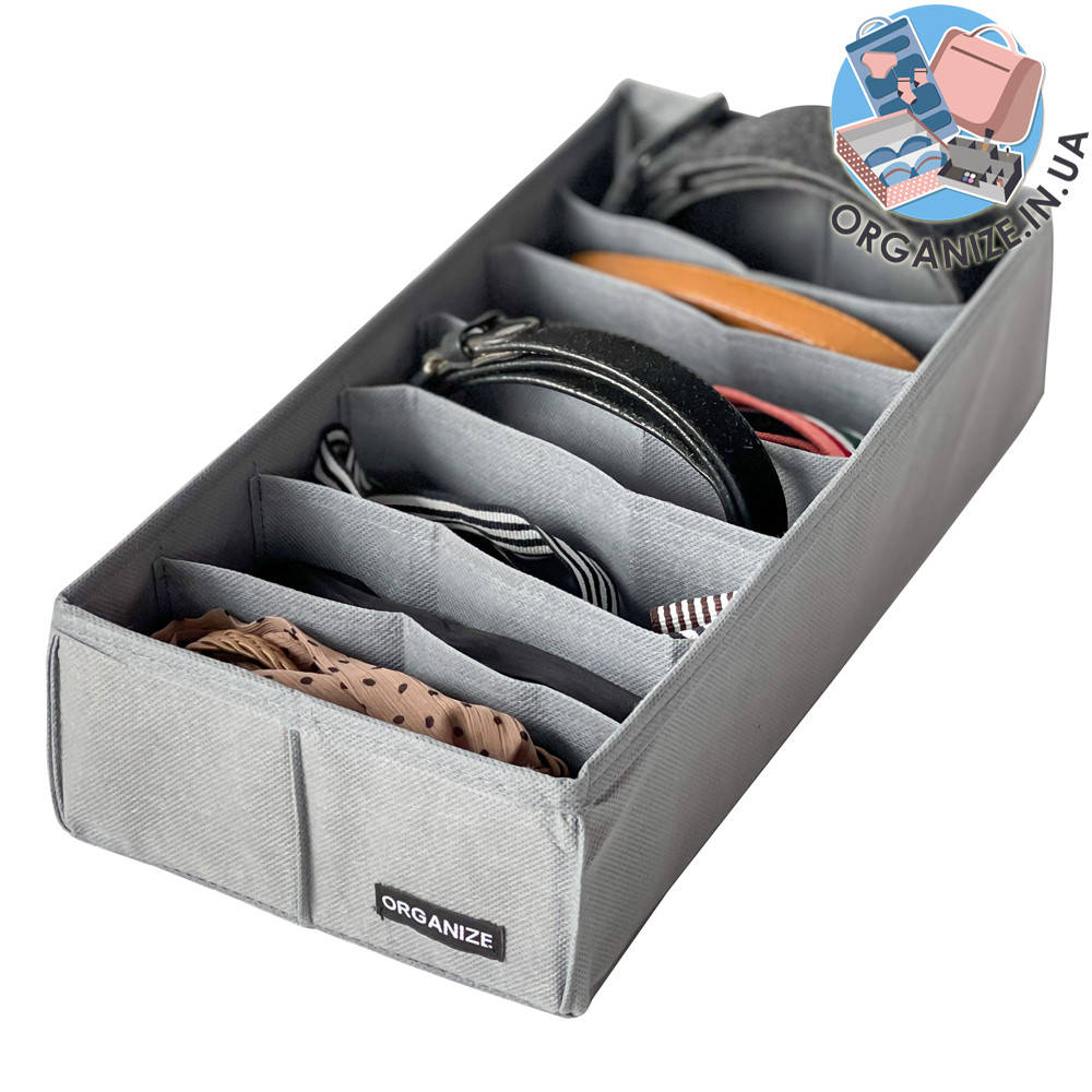 

Коробочка для колгот, маек или ремней ORGANIZE (серый)
