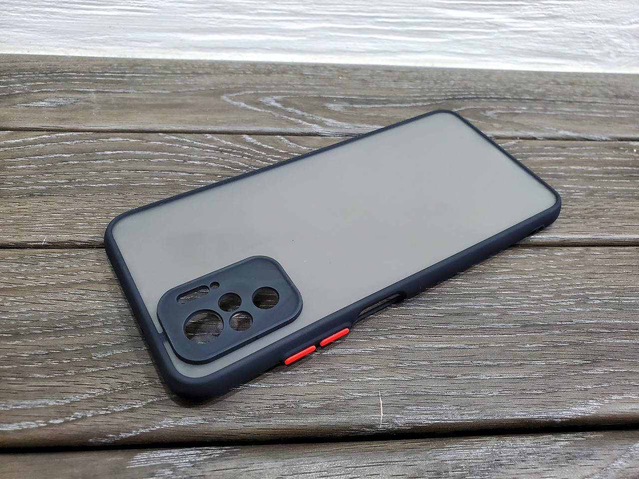 

Матовый противоударный чехол для Xiaomi Redmi Note 10 | 10S черный бампер защита камеры