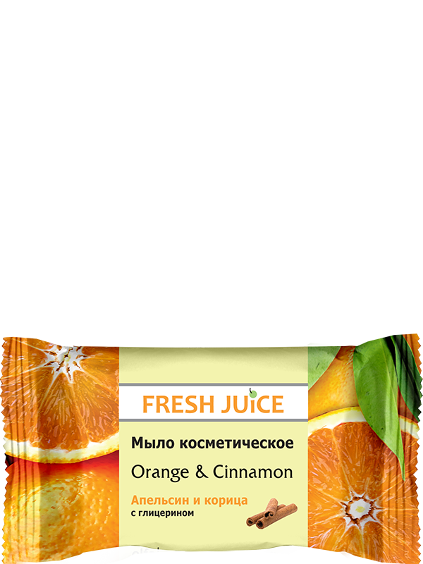 

Мыло косметическое Orange&Cinnamon 75г Fresh Juice