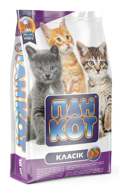 

Пан Кот Классик сухой корм для котят 10 кг