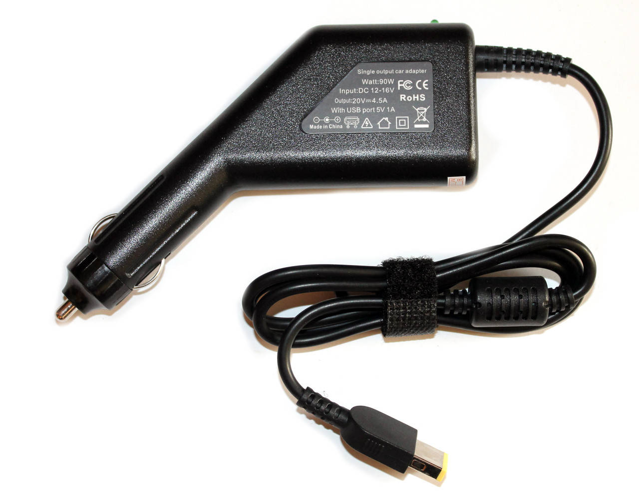 

Автомобильное зарядное устройство для ноутбука Lenovo 20 v 4.5A Square