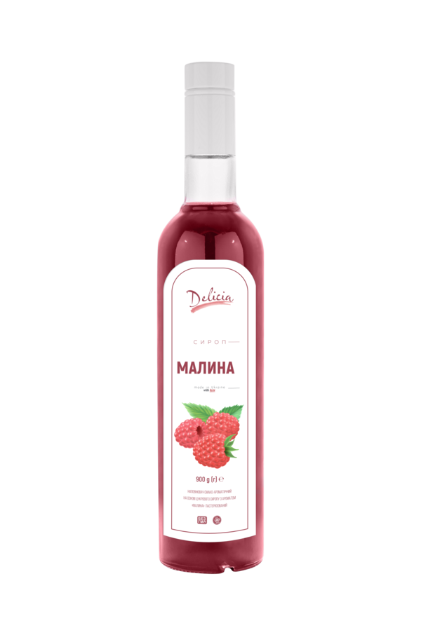 

Сироп Малина Delicia 900 г