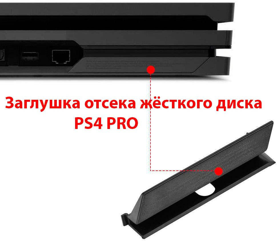 

Заглушка отсека жёсткого диска PS4 PRO (Черная) ( висока якість)