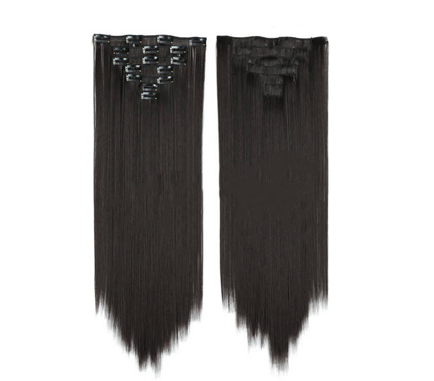 

Набор термоволос на клипсах XR Hair Темно-каштановый 55 см XR-406