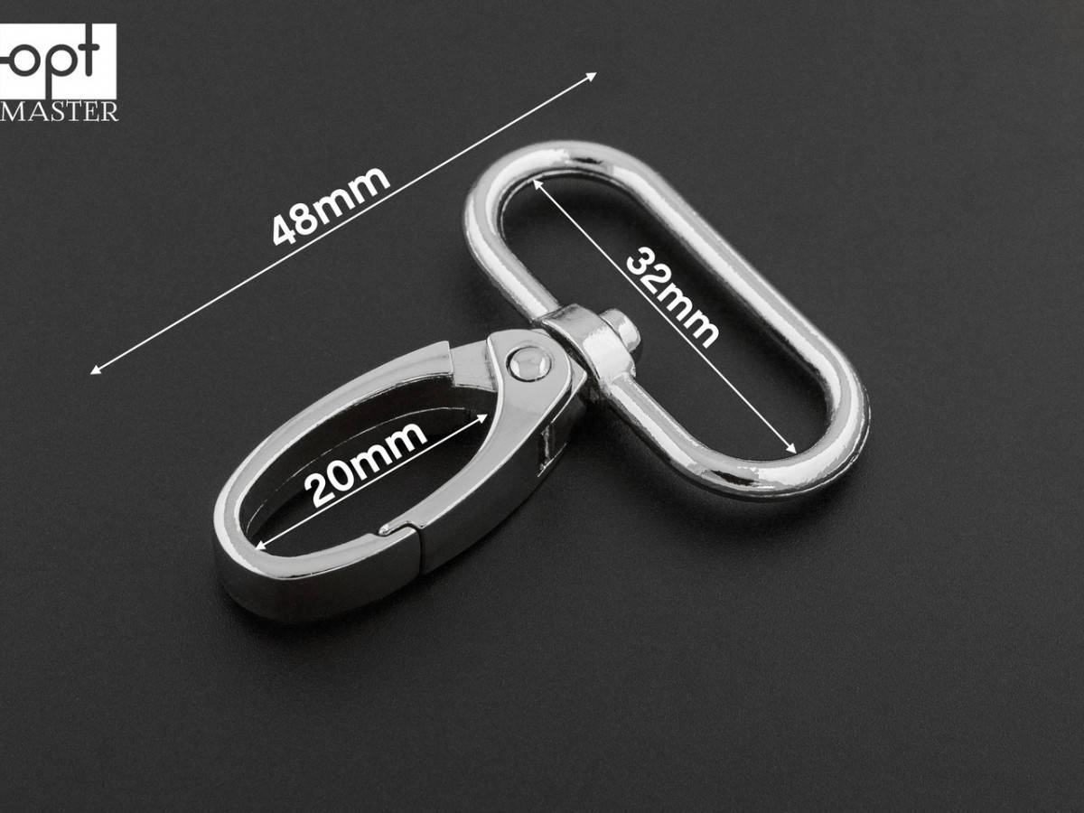 

Карабин 32мм арт. 65-147, никель