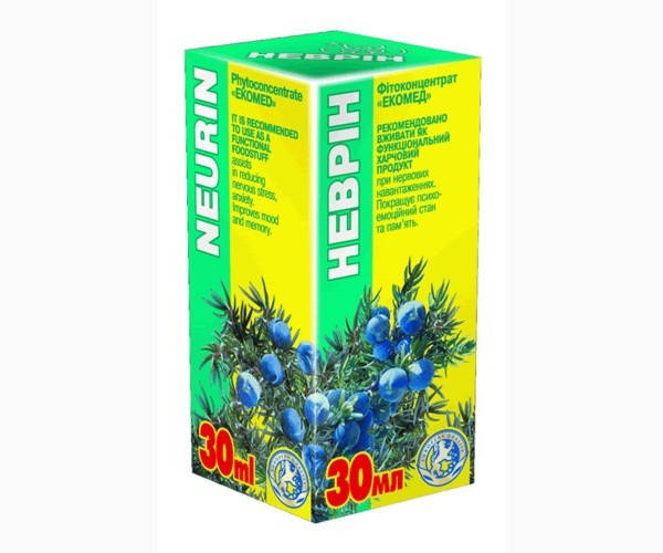 

"Неврин" 30 мл. При нервных перенапряжениях
