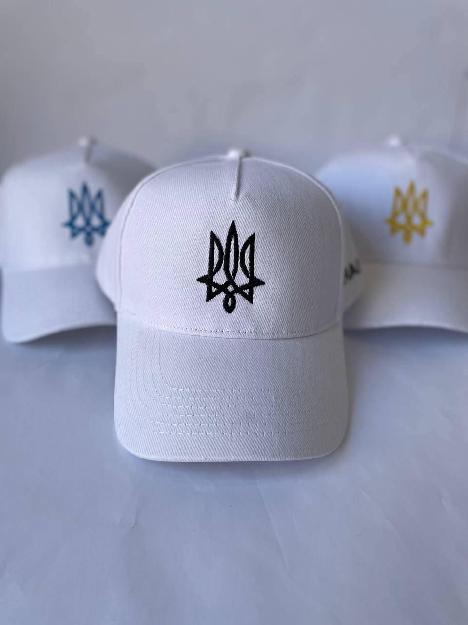 

Кепка патриотическая Тризуб унисекс (мужская, женская) белая, Белый