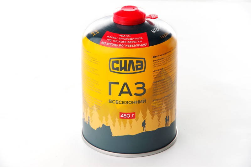 

Газ в баллоне для Кемпинга 450 г. (Корея) (резьбовое соеденение) СИЛА
