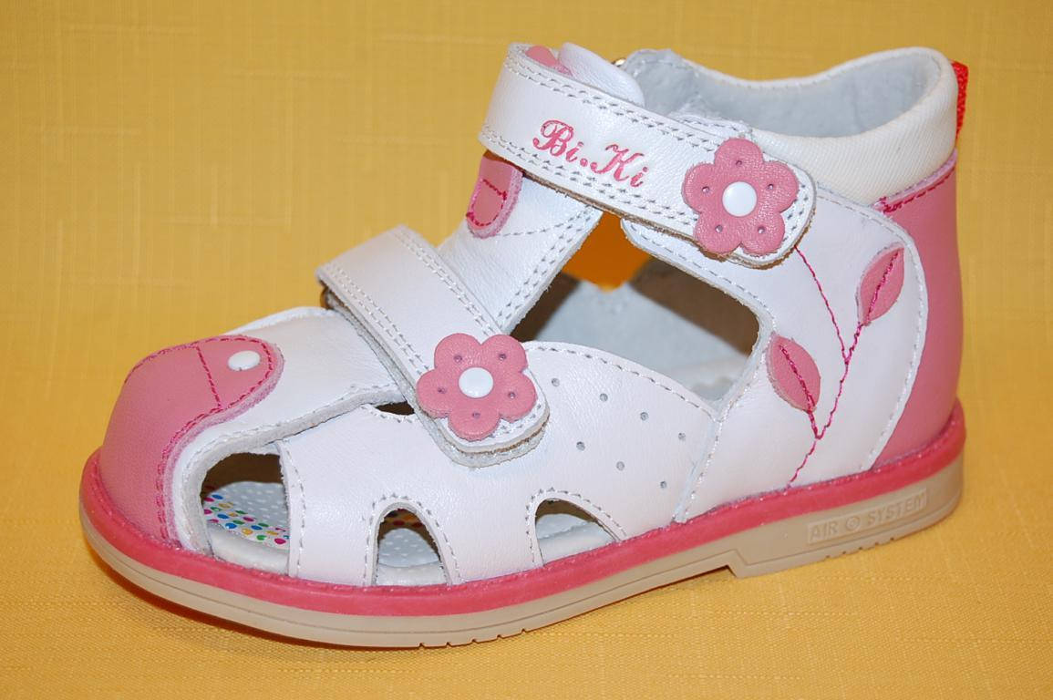 

Детские Босоножки Bi&Ki Китай 4444 Для девочек Белый Размер