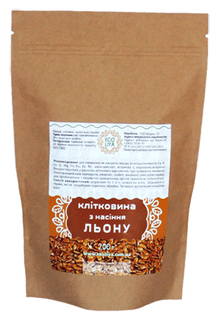 

Клетчатка из семян льна, 200 г, Эколия