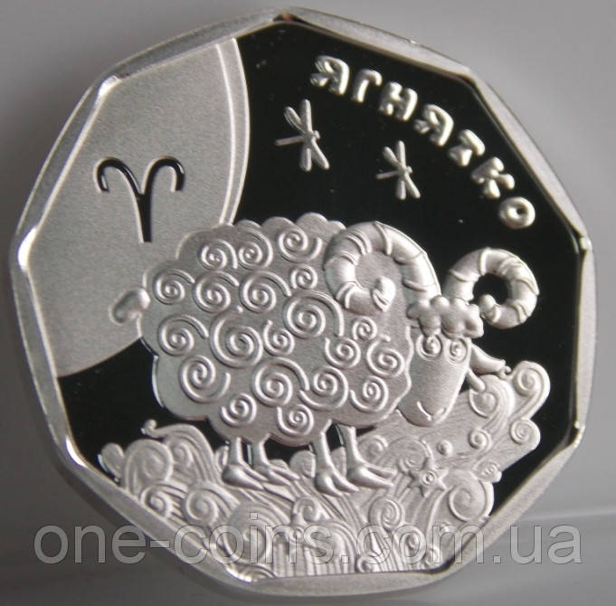 

Монета Украины 2 грн. 2014 г. Ягнятко (овен)