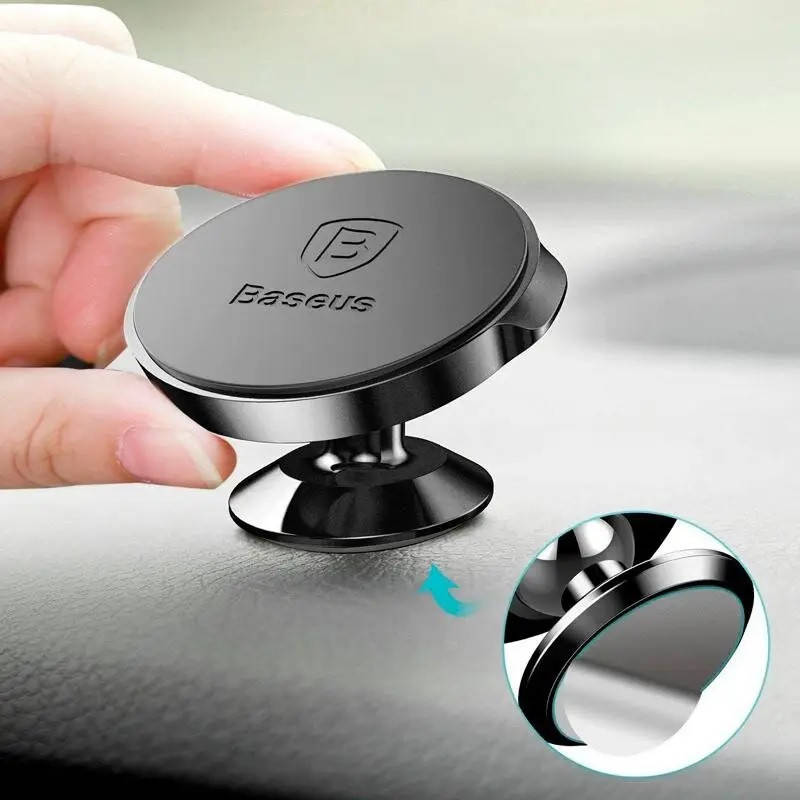 

Автодержатель Baseus Small Ears Magnetic Bracket Vertical Type (SUER-B01) Black, Черный