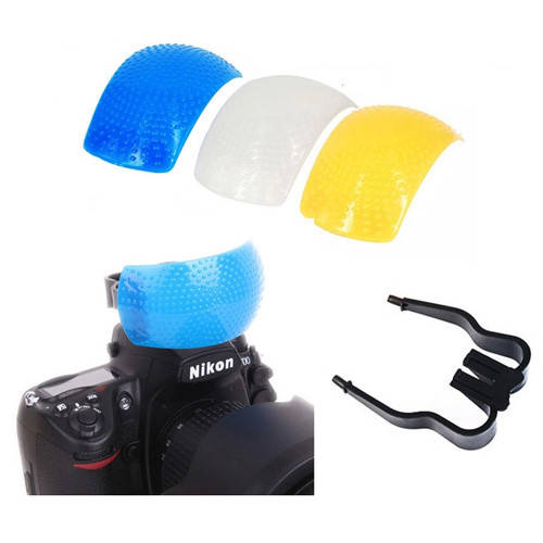 

3-цвет рассеиватель встроенных вспышек зерк. камер