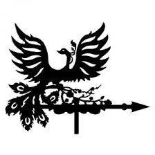 

Флюгер на крышу дома "Павлин" с металла 3 мм (лазерная резка) 50х70 см