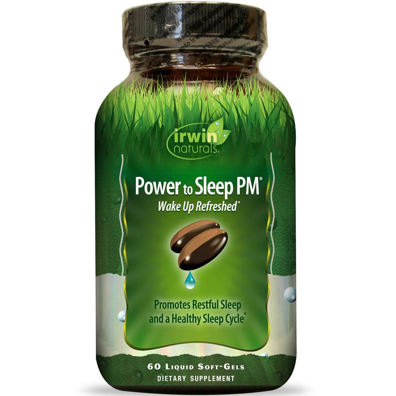 

Irwin Naturals, Power to Sleep PM, 60 шт. с жидкостью, официальный сайт, IRW-56838
