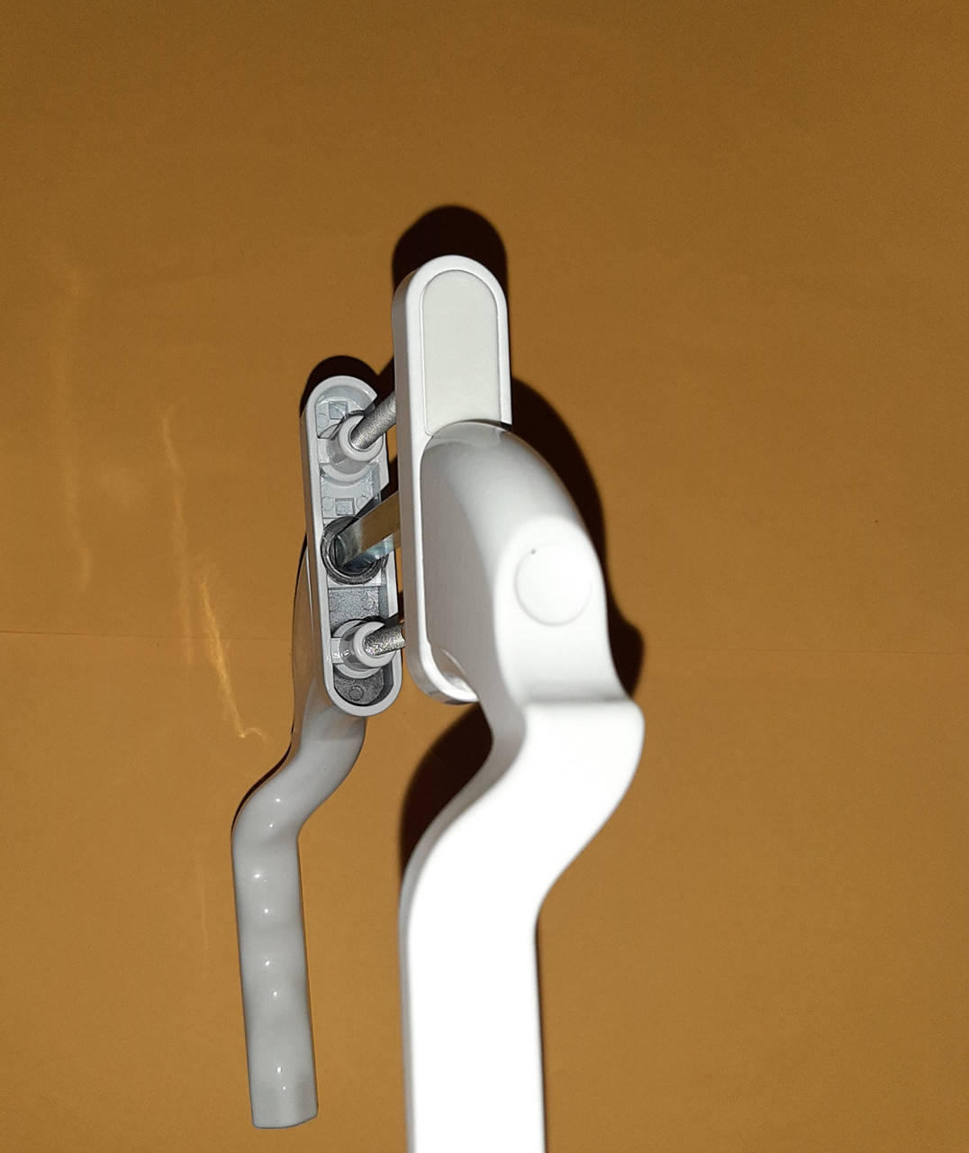 

Двухсторонняя балконная ручка на пвх дверь без замка, левая, Белый