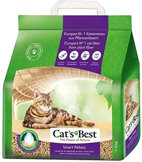 

Древесный наполнитель для туалета кошек Cat's Best Smart Pellets 5кг.