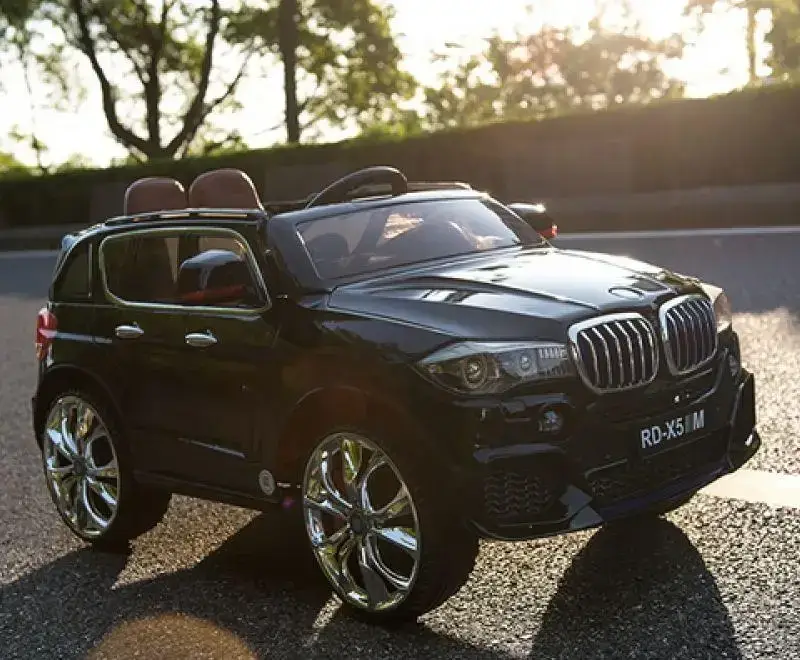 

Детский электромобиль джип BMW X5M Bambi черный MP4-монитор