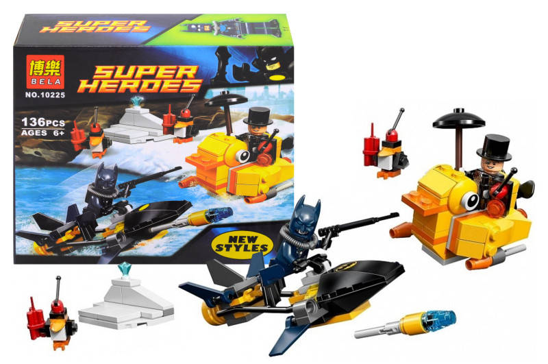 

Конструктор 10225 "Batman" "Super Heroes" "Пингвин дает отпор " 136 дет.
