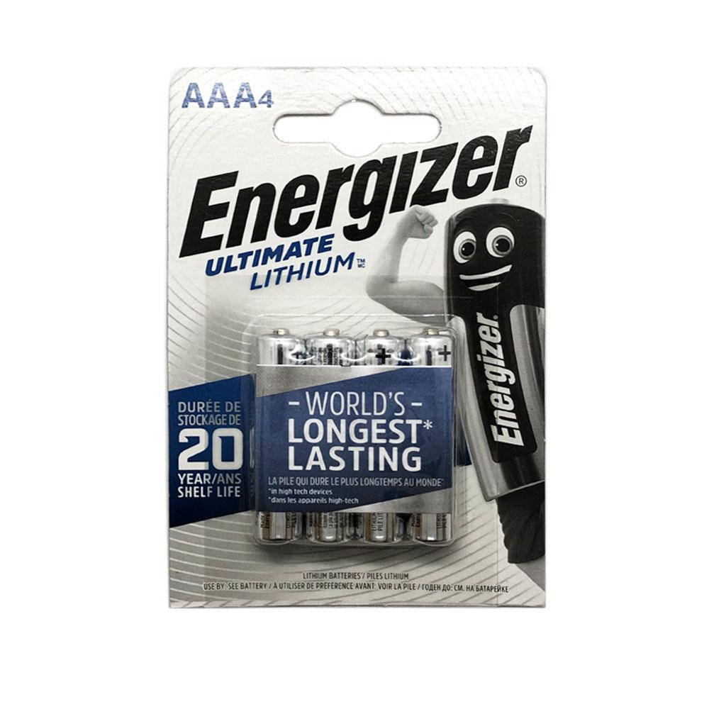 

Батарейки AAA (FR03) Energizer Ultimate Lithium - 4шт.