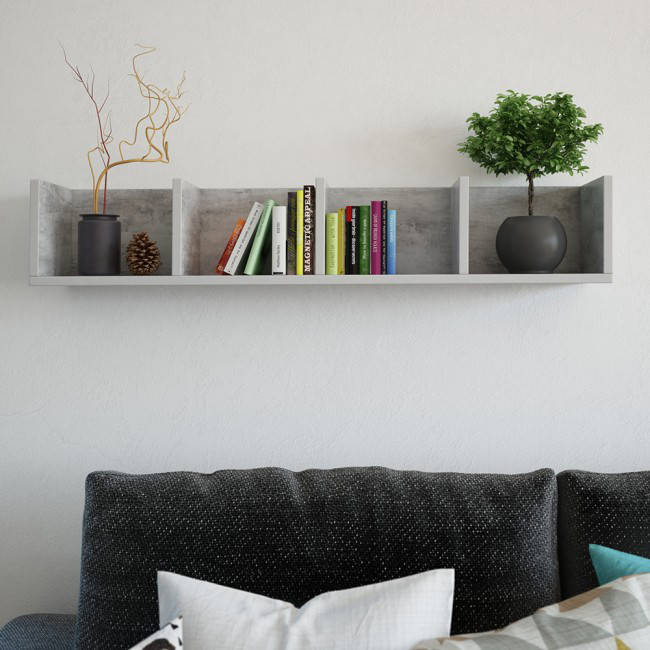 

Полка настенная, навесная G0031 Бетон