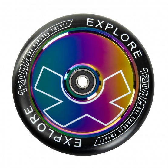 

Колеса для трюкового самоката Explore 120 мм дюралевый литой диск