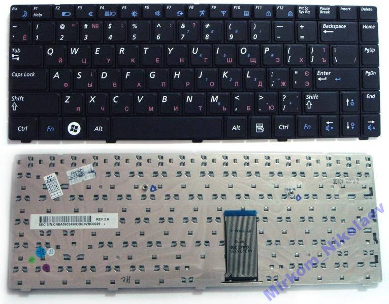 

Клавиатура Samsung R440 R467 R468 R470 R480 RV408 RV410, Черный