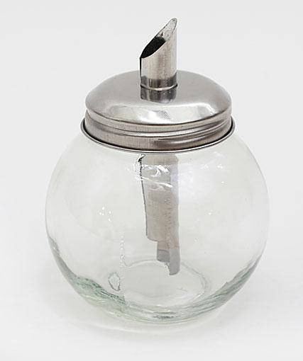 

Сахарница стеклянная с металлическим дозатором 250мл 525-S22