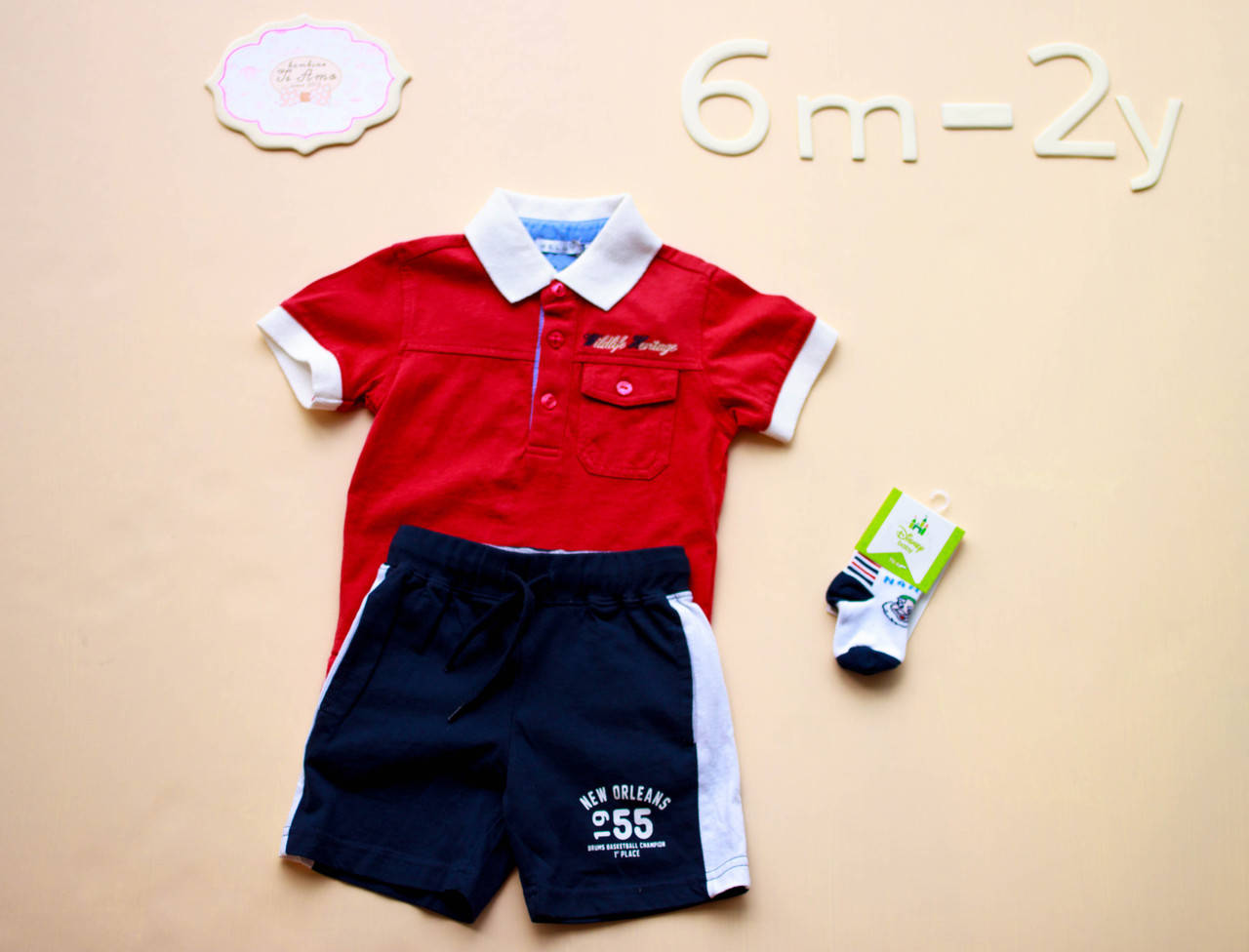 

Модные детские шорты для мальчика с надписью BRUMS Италия 132BDBM001 Синий