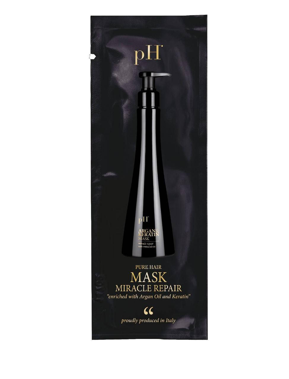 

Маска для волос pH Argan&Keratin 10мл