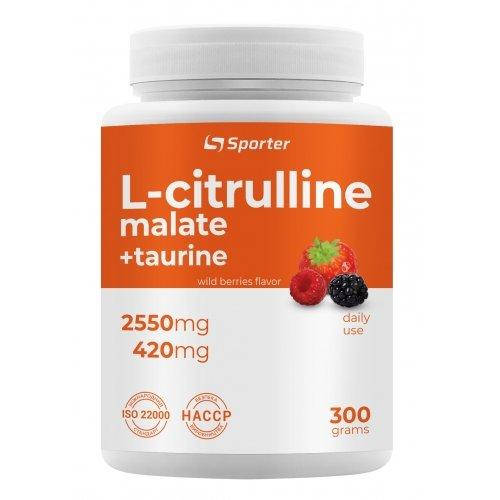 

Аминокислота Sporter L-Citrulline Malate, 300 грамм Ягоды