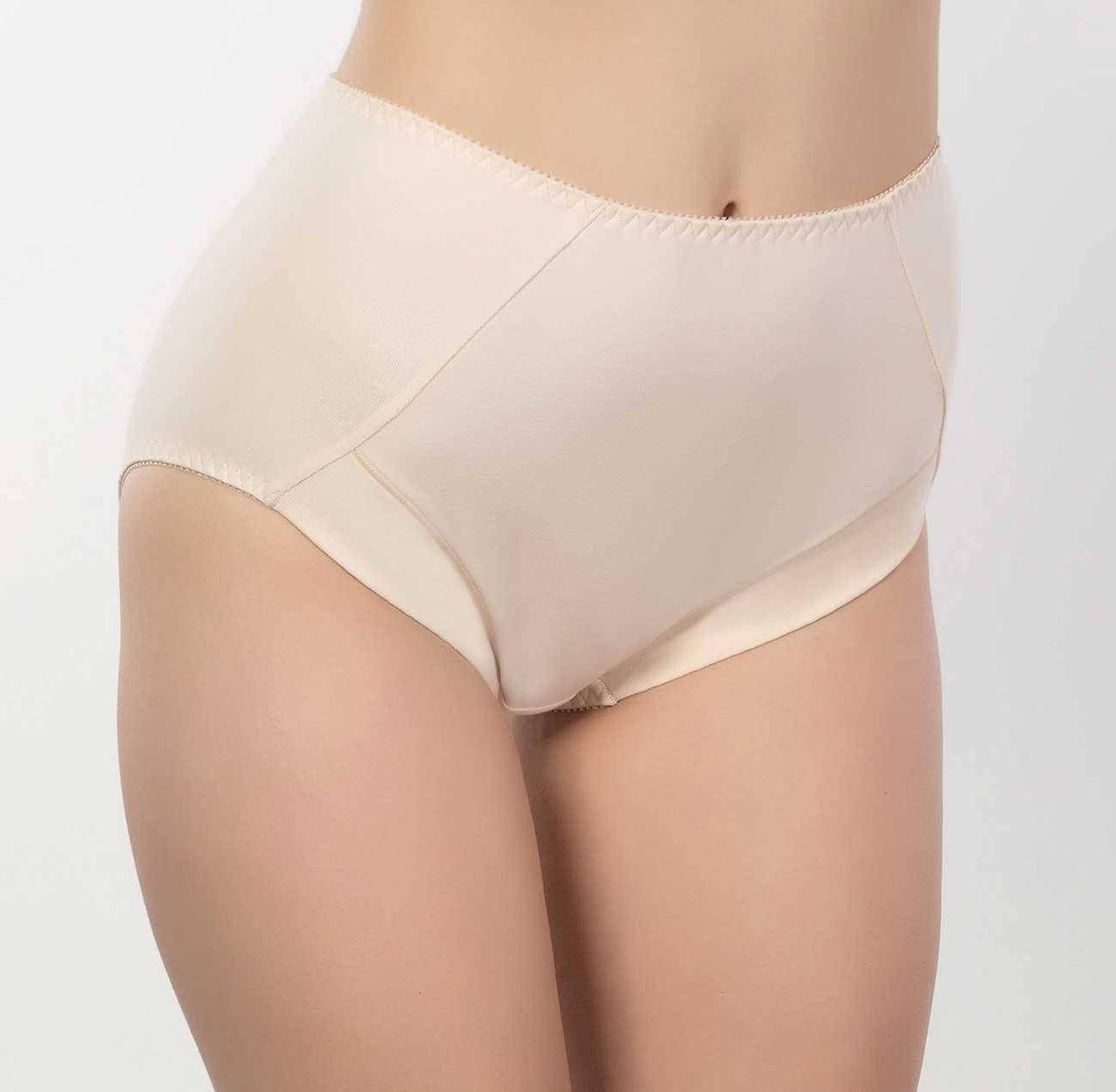 

Хлопковые трусы слип макси с высокой линией талии большого размера, Бежевый