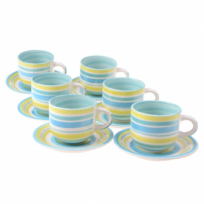 

Набор чашек с блюдцами 6шт Минерва NC21SETCUP, Голубой
