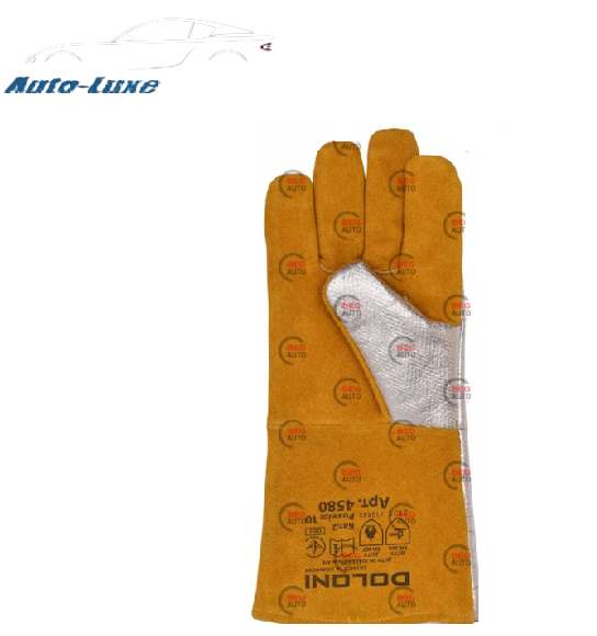 

Перчатки "Краги" 36см ладонь термостойкий спилок + алюминизированный тыл, подкладка хлопок D-FLAME, Белый