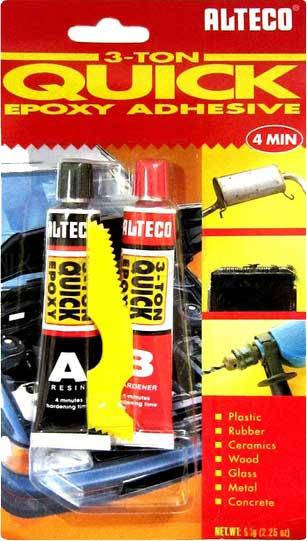 

Alteco 3-Ton Quick Epoxy 56,7гр Эпоксидный клей 4 минутный стальной