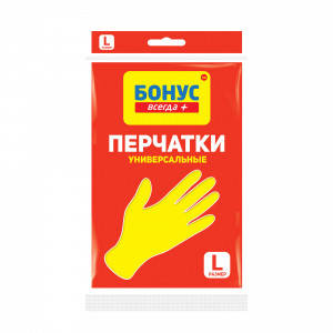 

Перчатки хозяйственные Бонус универсальные ( размер  ) 1 шт