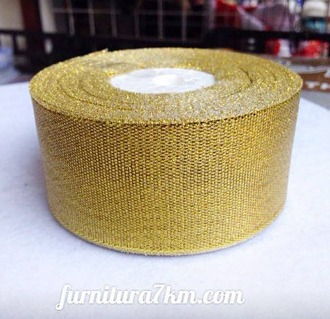 

Лента парча 4 см, Золотистый